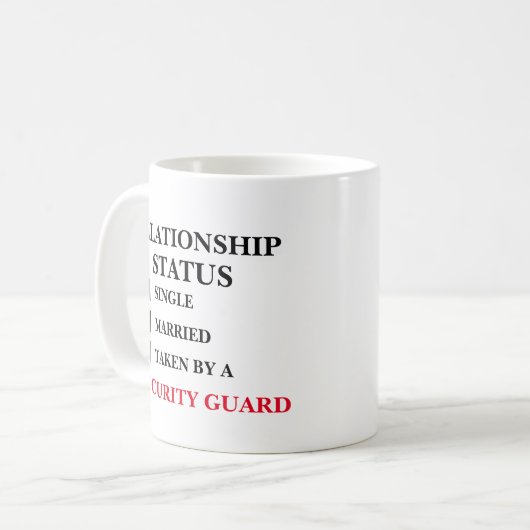 Mug Garde de sécurité du statut de la relation (Devant gauche)