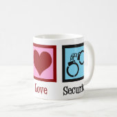 Mug Garde de sécurité Peace Love (Devant droit)