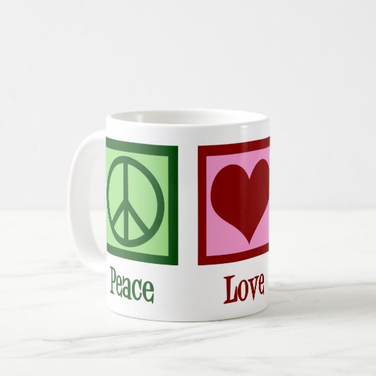 Mug Garde de sécurité Peace Love (Devant gauche)