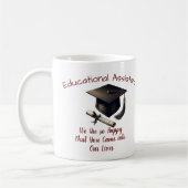 Mug Garde Éducation Assistante ''si Heureuse'' Personn (Gauche)
