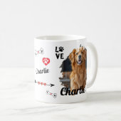 Mug Garde-mémoire de chien personnalisée | Tapis (Devant droit)