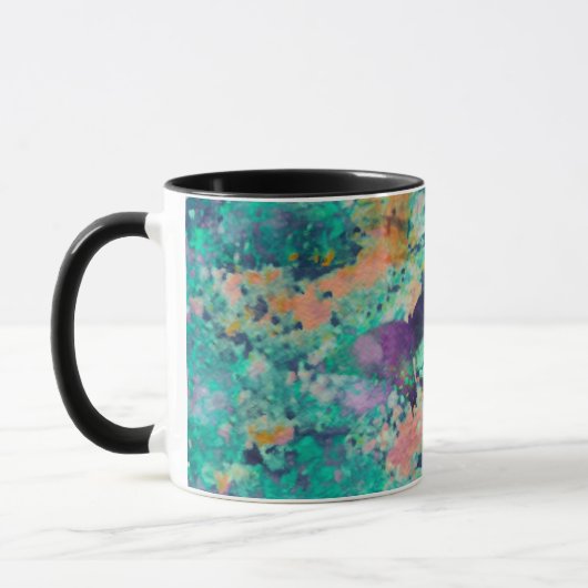 Mug Garden of Butterflies & a Feather  (Gauche)
