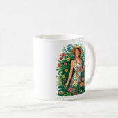 Mug Garden Queen | Floral Gardener Aesthetic (Devant droit)