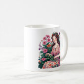 Mug Garden Queen | Floral Gardener Aesthetic (Devant droit)