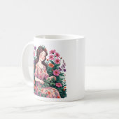 Mug Garden Queen | Floral Gardener Aesthetic (Devant gauche)