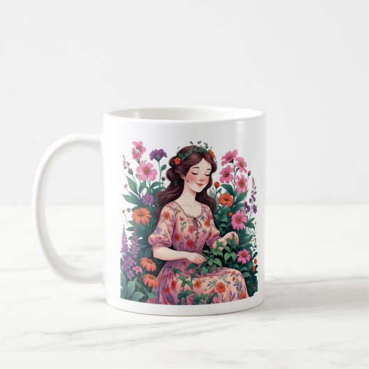 Mug Garden Queen | Floral Gardener Aesthetic (Gauche)