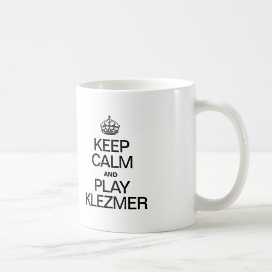 MUG GARDER CALME ET JOUER KLEZMER (Droite)