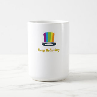 Mug Garder chapeau haut de forme rayé arc-en-ciel Icôn