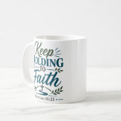 Mug Garder La Foi Courageuse Citation D'Encouragement (Devant gauche)