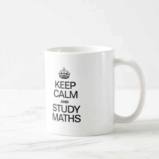 MUG GARDER LE CALME ET ÉTUDIER LA MATHÉMATIE (Droite)
