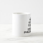 MUG GARDER LE CALME ET ÉTUDIER LA PHILOSOPHIE (Centre)