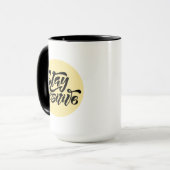 Mug Garder le jaune positif (Devant gauche)