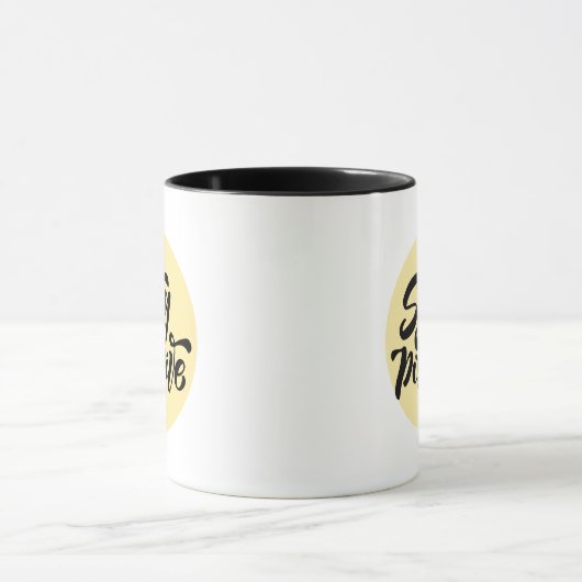 Mug Garder le jaune positif (Centre)