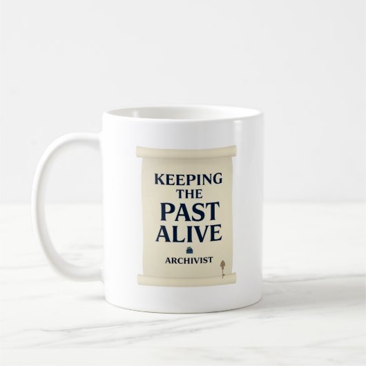 Mug Garder le passé vivant – Archiviste (Gauche)