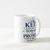 Mug Garder le regard fixé sur la promesse Citation de (Devant droit)