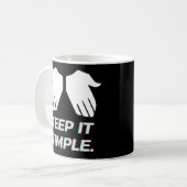 Mug GARDER SIMPLE Khaby Lame (Devant gauche)
