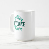 Mug Garderie Diva Fils Fille Préscolaire Tiara Funny (Devant gauche)