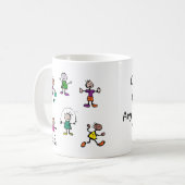 Mug garderie, garderie, enseignant, adresse de garde d (Devant gauche)