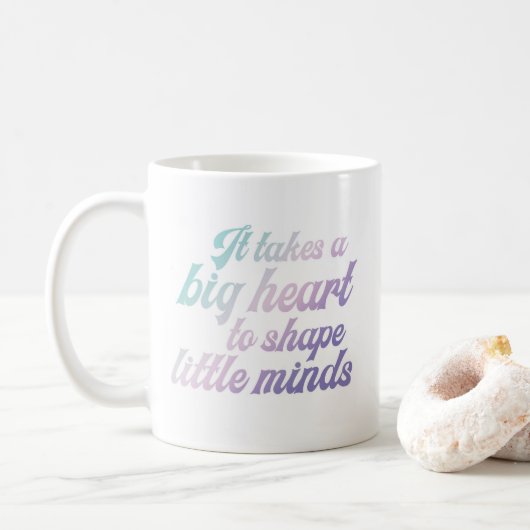 Mug Garderie ou institutrice Saint-Valentin (Avec donut)