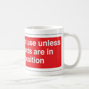 Mug gardes en position