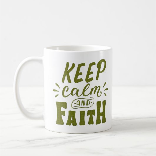 MUG GARDEZ CALME ET FOI (Gauche)