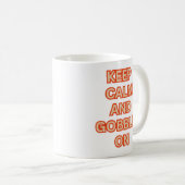 Mug GARDEZ CALME ET GOBBLE SUR l'action de grâce drôle (Devant droit)