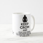 Mug Gardez Crom et écrasez vos ennemis (Devant droit)