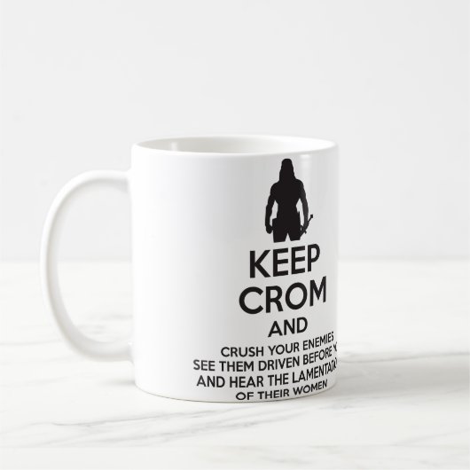 Mug Gardez Crom et écrasez vos ennemis (Gauche)