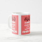 Mug Gardez la conception de calme et d'amusement de (Devant gauche)