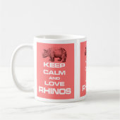 Mug Gardez la conception de calme et d'amusement de (Gauche)