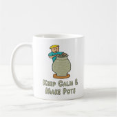 Mug Gardez la poterie calme (Gauche)