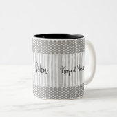 Mug Gardez-le beau Stripe Polkadot (Devant droit)