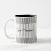 Mug Gardez-le beau Stripe Polkadot (Gauche)