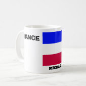Mug Gardez le calme avec le drapeau français (Devant gauche)