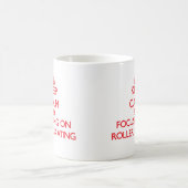 Mug Gardez le calme en se concentrant dessus sur le (Centre)