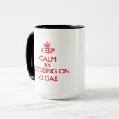 Mug Gardez le calme en se concentrant sur des algues (Devant gauche)
