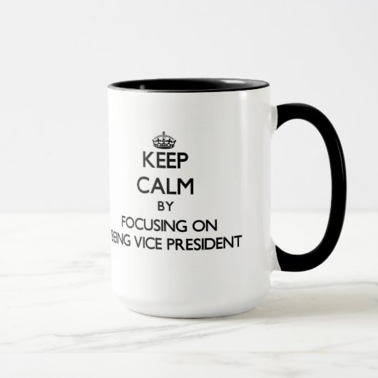 Mug Gardez le calme en se concentrant sur être (Droite)