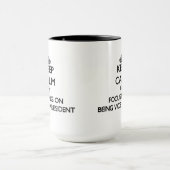 Mug Gardez le calme en se concentrant sur être (Centre)