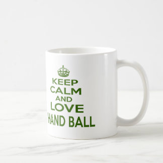Mug Gardez le calme et aimez la boule de main