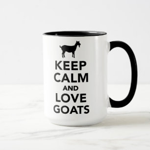Mug Gardez le calme et aimez les chèvres