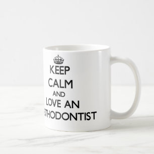 Mug Gardez le calme et aimez un orthodontiste