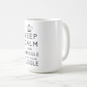 Mug Gardez le calme et blottissez-vous avec votre (Devant droit)