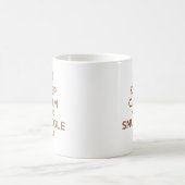 Mug Gardez le calme et blottissez-vous vers le haut de (Centre)