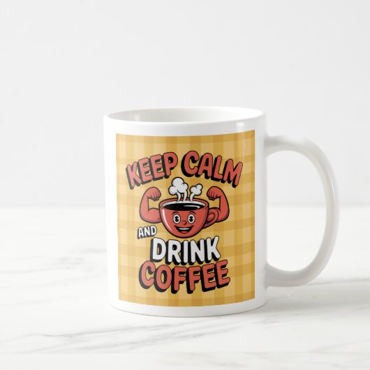 Mug Gardez le calme et buvez (Droite)