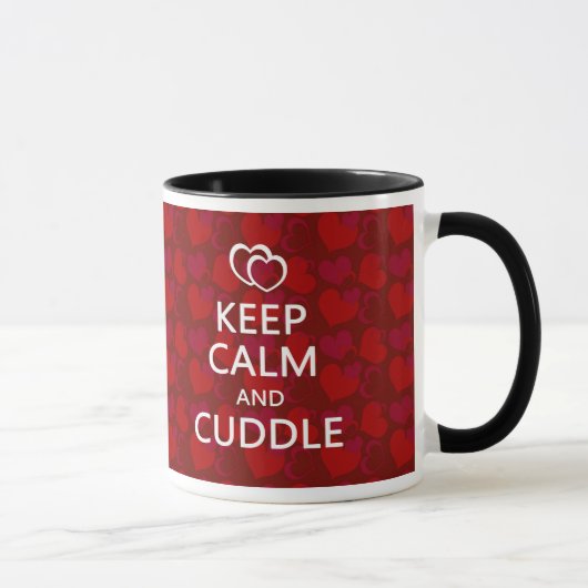 Mug Gardez le calme et caressez (Droite)