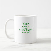 Mug Gardez le calme et chantez Kitty doux (Gauche)