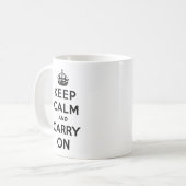 Mug Gardez le calme et continuez (Devant gauche)