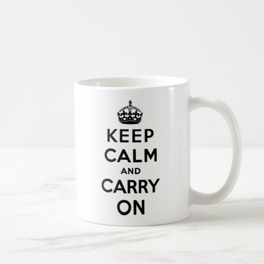 Mug Gardez le calme et continuez (Droite)