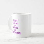 Mug Gardez le calme et continuez l'enseignement (Devant gauche)