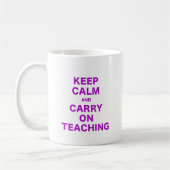 Mug Gardez le calme et continuez l'enseignement (Gauche)